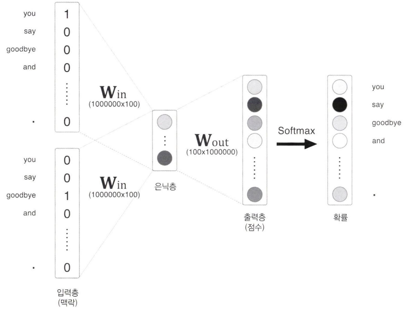 Word2Vec의 구조